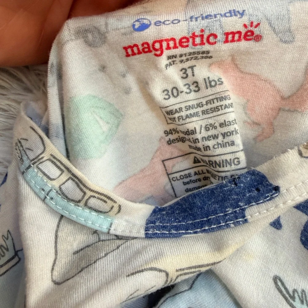 Toddler boy Animal Print Bamboo Pajamas - Picture 2 of 2
